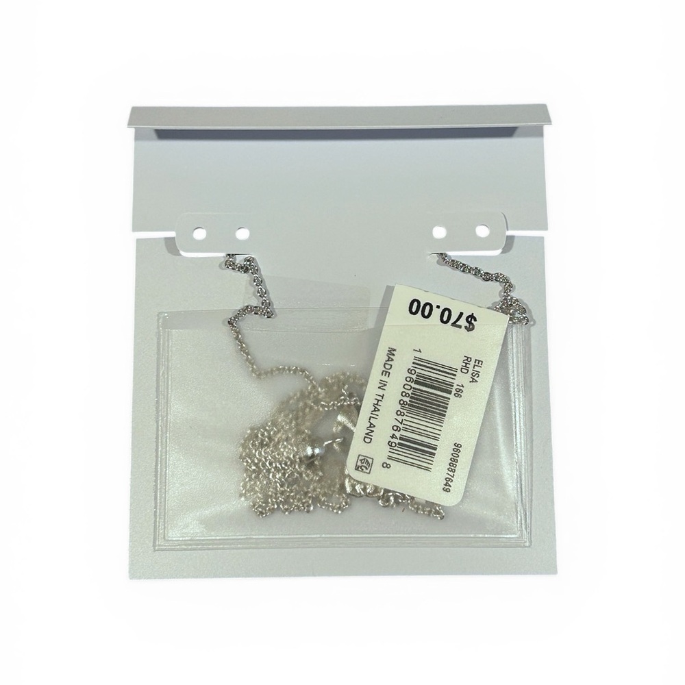 Kendra Scott Silver Drusy Elisa Necklace - Picture 2 of 5